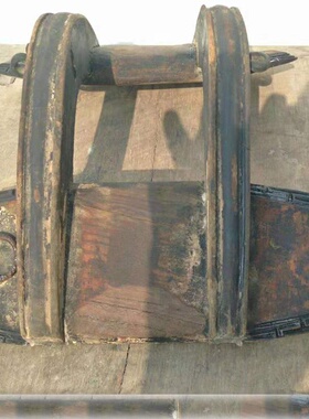 极速木头马鞍子摆老式老装饰影视怀旧马鞍道具收藏V复古民俗件物