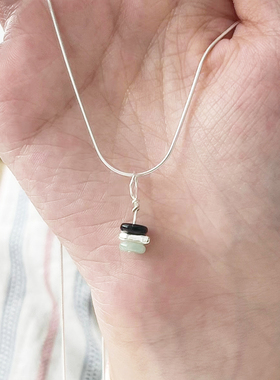 春序东陵玉石吊坠项链