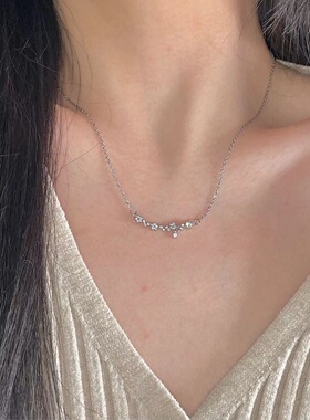 鹿妮超闪锆石项链日韩配饰