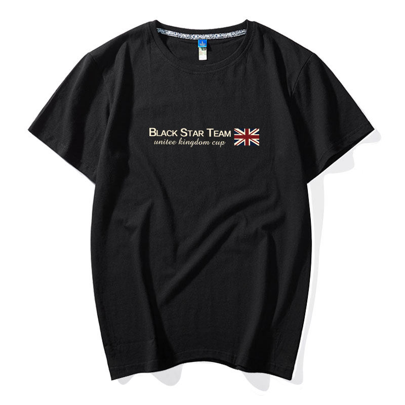 余文乐夏季欧美潮牌短袖男纯棉t恤 魔龙公爵T恤