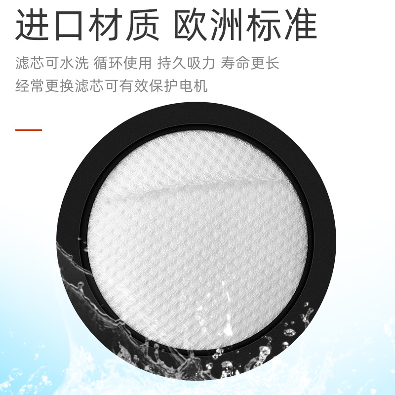配美的除螨仪吸尘器过滤网B5/3 VM1712 B7/8D MC3/55U2配件滤芯棉