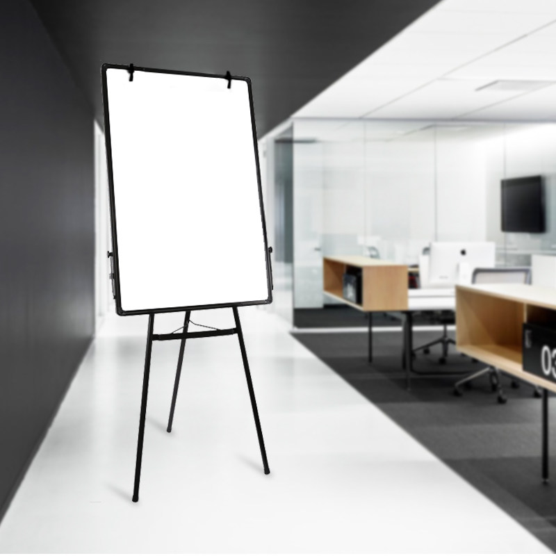 磁性升降三脚架白板写字板可折叠可夹白板纸立式支架式黑板儿童涂鸦板家用记事板教学培训办公会议单面小白板