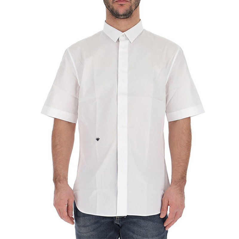 dior小蜜蜂简约男士短袖衬衫 丰尚海外T恤