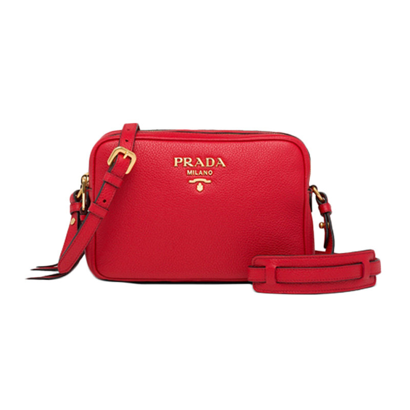 prada女士黑色牛皮单肩包 丰尚海外女士包袋