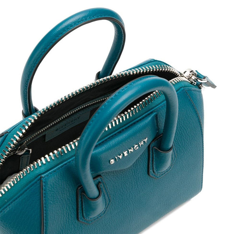givenchy女士蓝色牛皮迷你手提包 丰尚海外女士包袋