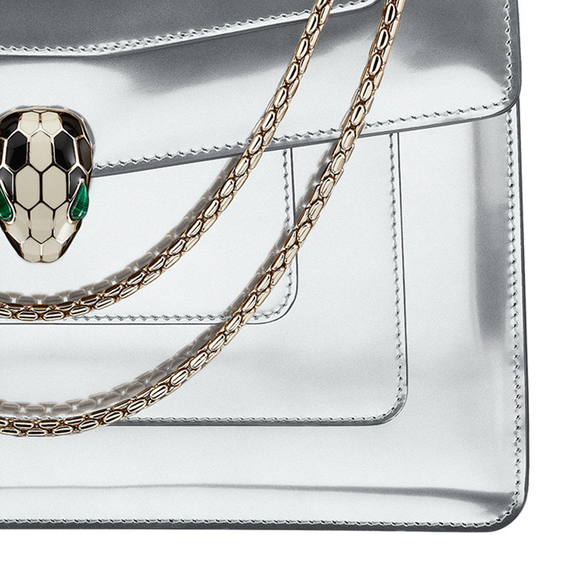 bvlgari银色女士39793挎包 丰尚海外女士包袋