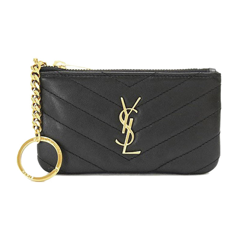 圣罗兰女士黑色钱包 丰尚海外女士包袋