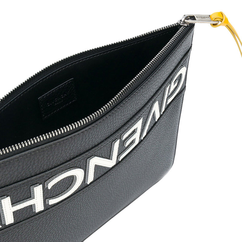 givenchy男士黑色小牛皮手拿包 丰尚海外男士包袋