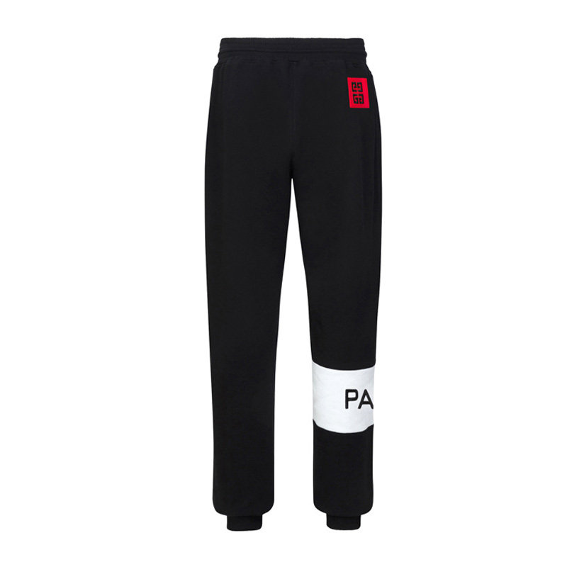 givenchy男士黑色棉质休闲长裤 丰尚海外休闲裤