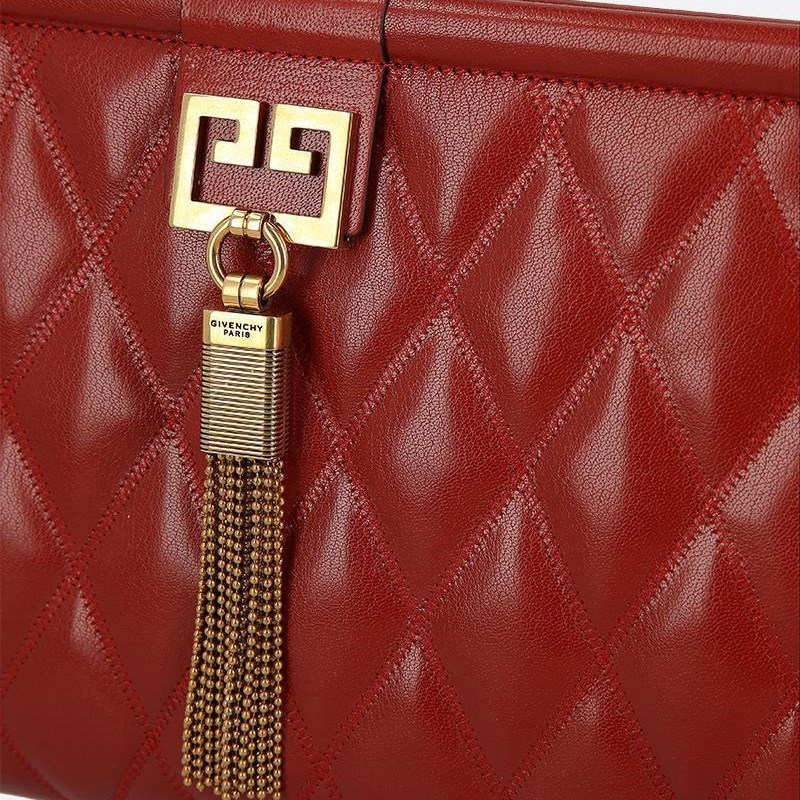 【直邮】givenchy女士皮革衍缝链条包 丰尚海外女士包袋