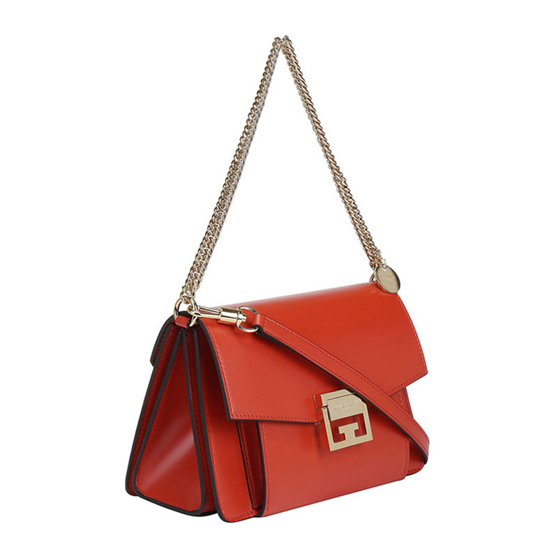 givenchy女士皮革橙色单肩挎包 丰尚海外女士包袋