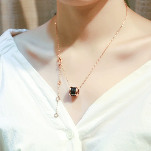 Ожерелье подходит для мужчин и женщин, цепочка до ключиц для влюбленных, длинный свитер, популярно в интернете, легкий роскошный стиль, длина макси