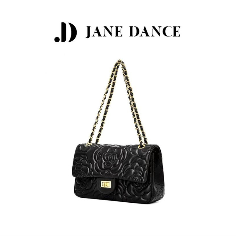JaneDance夏季新款真皮单肩小方包国风高贵羊皮女包刺绣山茶花包,淘宝优惠券,粉丝福利购,淘宝优惠卷