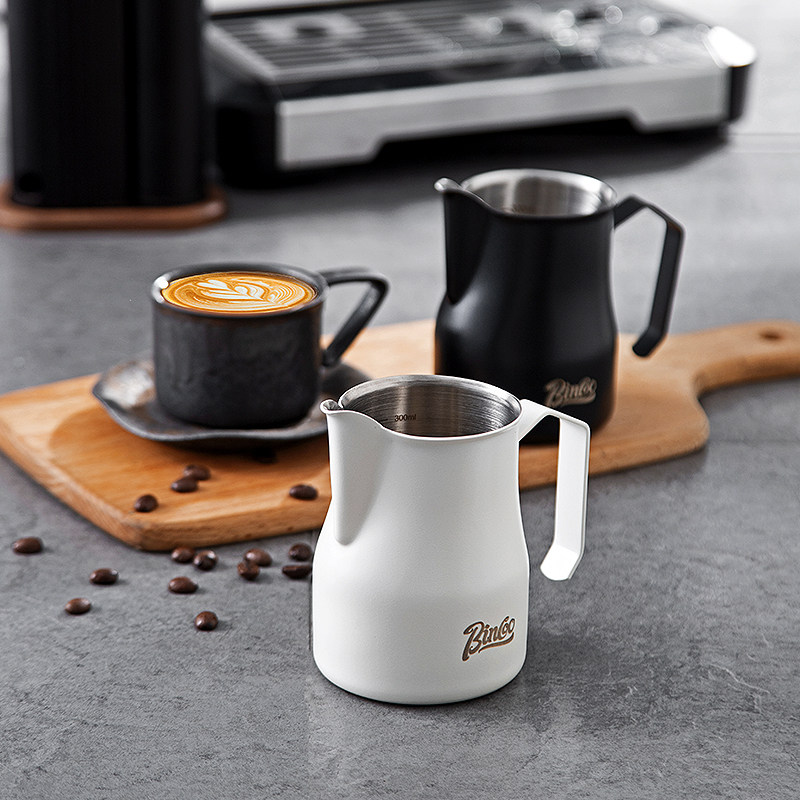 Bincoo意式咖啡打奶缸304不锈钢专业大肚打奶杯450ml拉花缸奶泡杯,淘宝优惠券,粉丝福利购,淘宝优惠卷