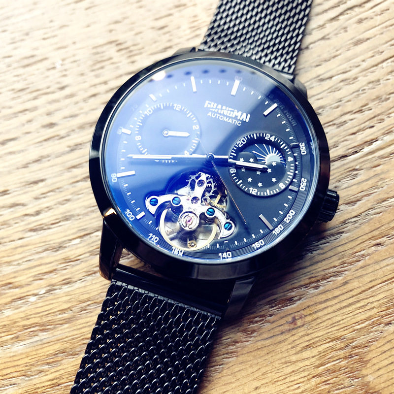 2022网红瑞士男士镂空陀飞轮机械表 法洛蒂国产腕表