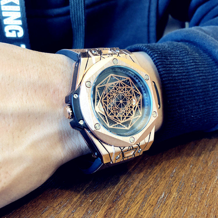 2023欧美风男士复古学生表石英表 法洛蒂国产腕表