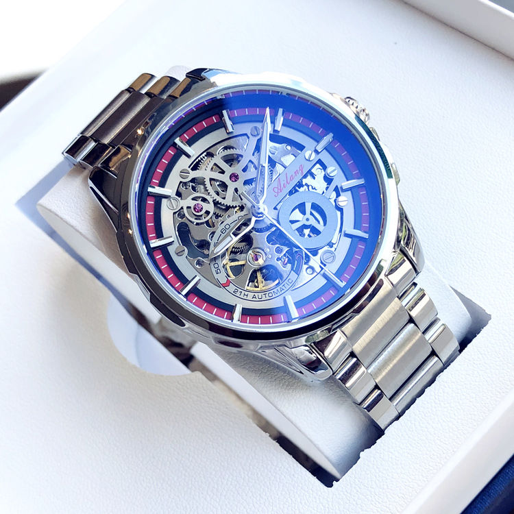 2022新款学院风潮流男士镂空机械表 法洛蒂国产腕表