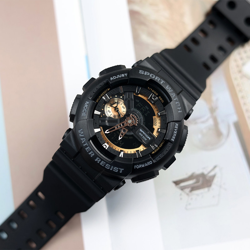 夏季防震男中学生防水户外闹钟手表 法洛蒂国产腕表