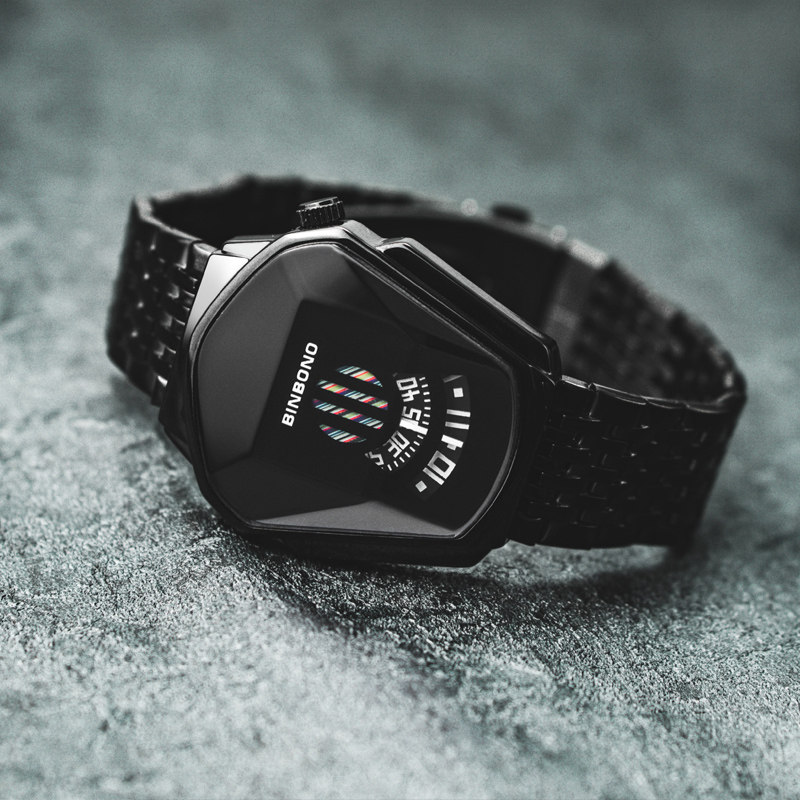 新款潮流抖音网红男黑科技防水手表 法洛蒂国产腕表