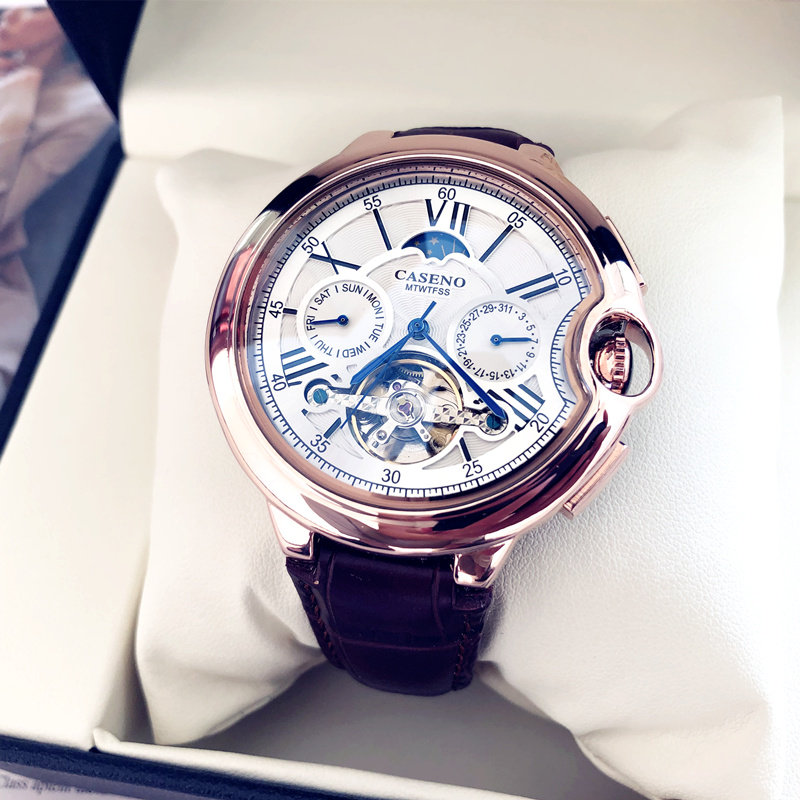 2023瑞士男士全自动镂空大气机械表 法洛蒂国产腕表