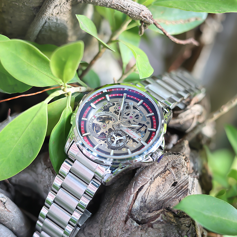 2022新款学院风潮流男士镂空机械表 法洛蒂国产腕表