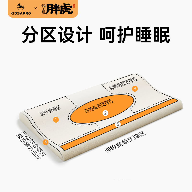 卡迪派儿童枕头3-6岁以上1-2岁婴儿宝宝专用枕芯纯棉硅胶四季通用 - 图1