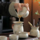 New Ru kiln ຄົບຊຸດຂອງຊຸດຊາ kung fu ສໍາລັບການຕ້ອນຮັບຫ້ອງການ