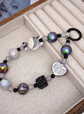 新款原创拉布布卡通手机链爆款防丢包包挂件可爱学生labubu链条