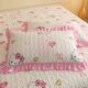 Cotton bed cover with thick quilting