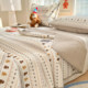Double-sided pure cotton bed cover, reversible