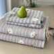 Korean double-sided cotton quilt cover three-piece machine washable quilted quilted non-slip bed sheet tatami kang cover