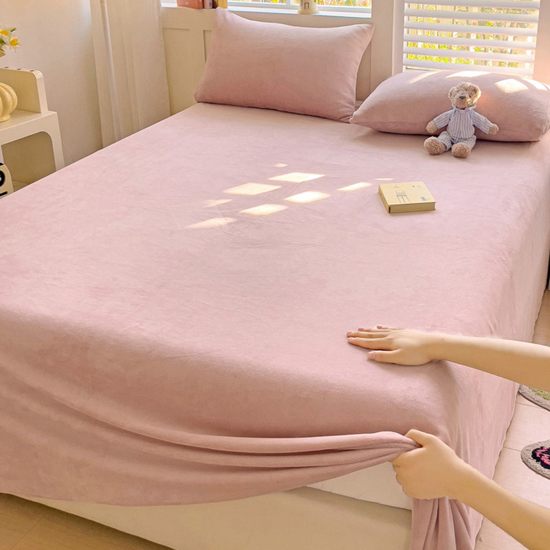 冬季加厚牛奶绒床单单件法兰绒珊瑚绒毛毯被单单人加绒床笠三件套,淘宝优惠券,粉丝福利购,淘宝优惠卷