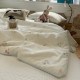 Super soft cool silk printed ice cream summer quilt air-conditioned quilt summer thin quilt single and double machine washable summer cool quilt
