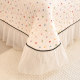 Pure cotton double-layer gauze lace quilted bed cover single piece pure cotton thickened bed sheet three-piece set anti-slip bed skirt bed cover