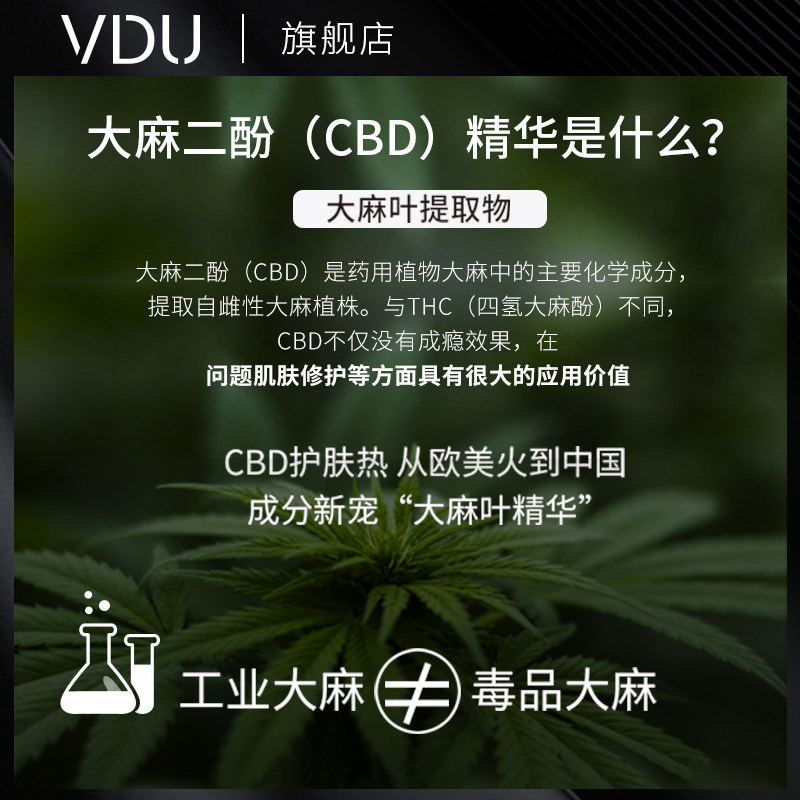 vdu da麻二酚复修精华液cbd益生菌 vdu液态精华
