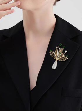 奢华气质女士花卉胸针胸花
