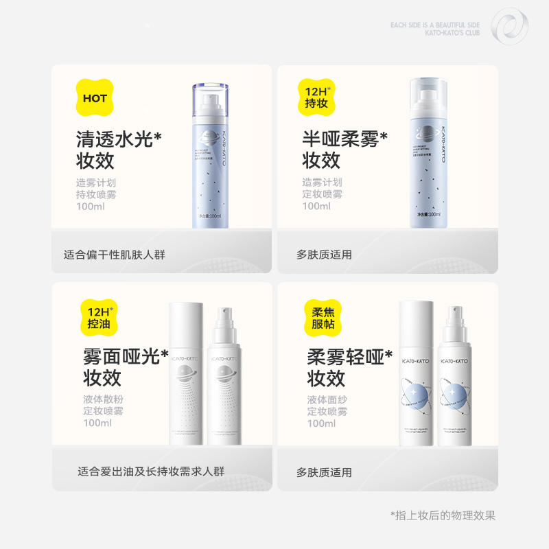 【组合装】kato+定妆喷雾控油干散粉 kato蜜粉/散粉