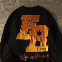 Heavy Pound Pure Cotton 100% Pure Cotton American Tide Card Trendy Clothing Men And Women Oversize Loose Jacket National Tide