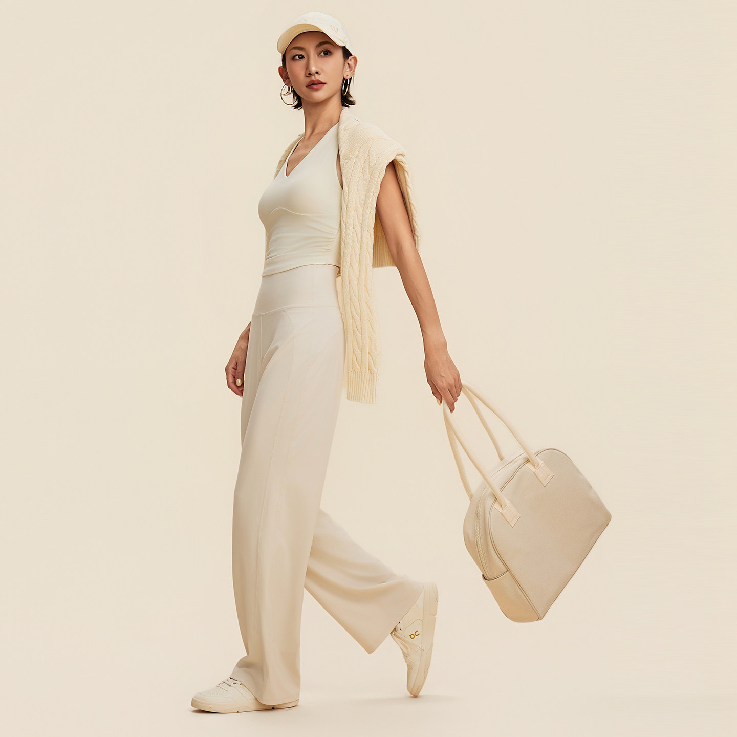 annerun宽松瑜伽裤外穿爬山不尴尬高腰显瘦阔腿裤新款运动健身裤,淘宝优惠券,粉丝福利购,淘宝优惠卷