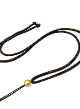 2026玉佩吊坠挂绳黑色项链绳貔貅朱砂高档手工编织黑绳男女款挂脖