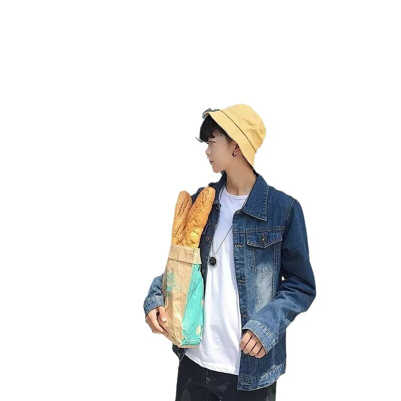 秋季新款男士牛仔外套复古帅气韩版夹克男装休闲春秋款潮流牛仔衣 - 图3