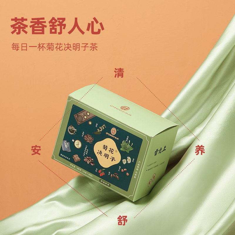 雷允上菊花枸杞决明子茶金银花菊花玫瑰花茶1盒装 - 图2