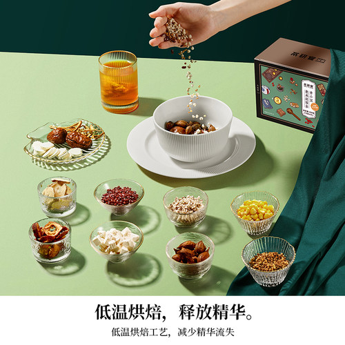 茶研官五指毛桃茯苓茶三伏天红豆薏米茶赤小豆山楂花茶养生茶包 - 图3
