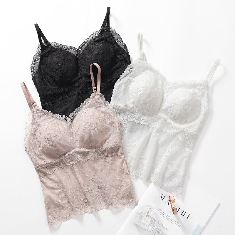 互语美背吊带一体式带无钢圈文胸 互语吊带/背心/T恤