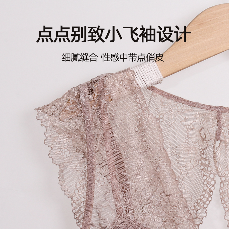 互语法式蕾丝背心式美背女士文胸 互语文胸