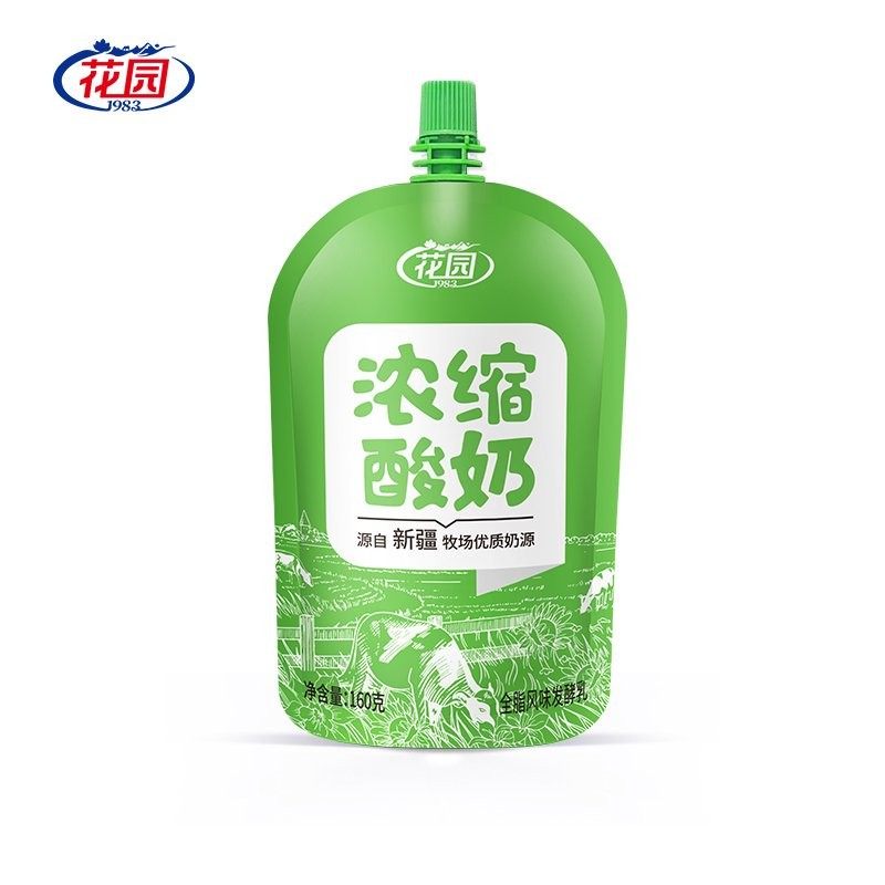花园袋装酸奶160克*12袋酸奶全脂风味低温发酵乳新疆酸奶新疆直发,淘宝优惠券,粉丝福利购,淘宝优惠卷