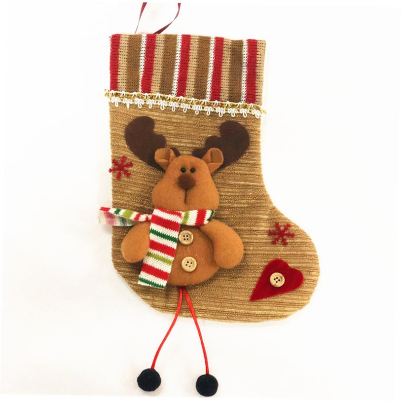 Christmas stocking Decorated Christmas stocking gift bag - 图1