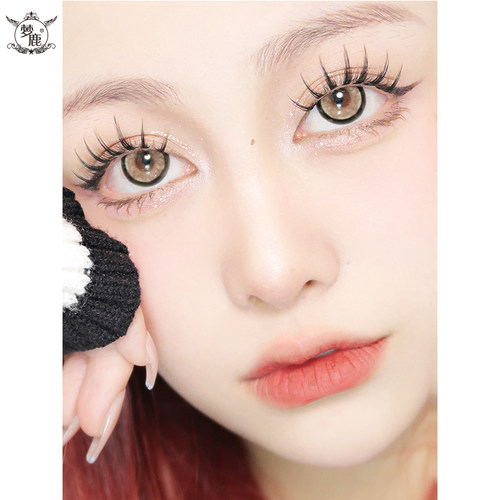 梦鹿假睫毛小恶魔漫画眼自然女仿真浓密单簇嫁接分段式朵毛FD68 - 图1