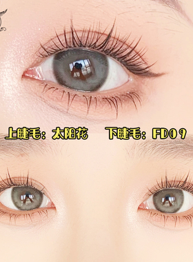 梦鹿太阳花透明梗120簇假睫毛女