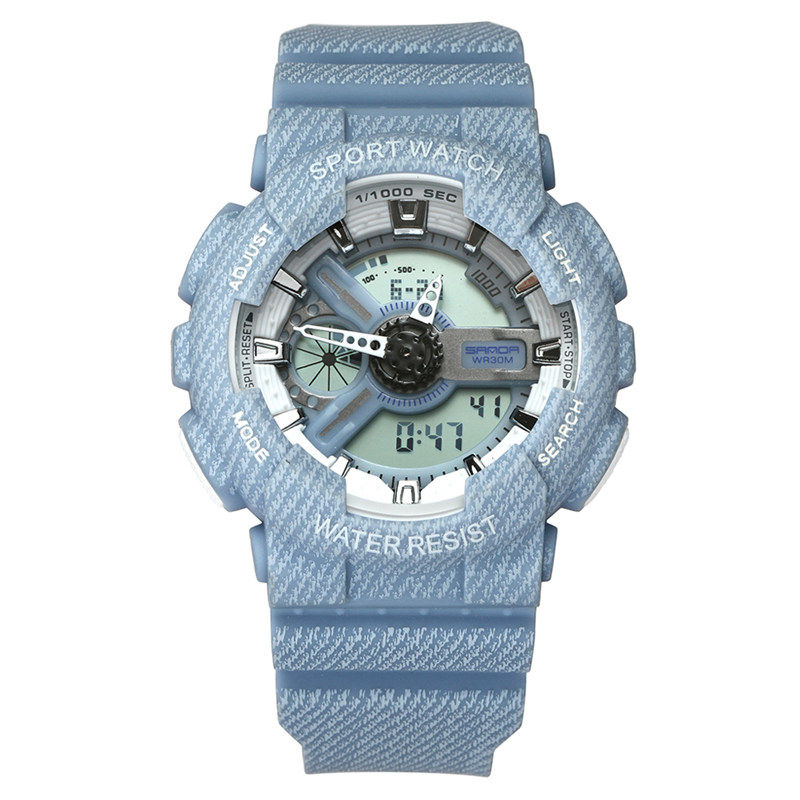 运动电子表男学生潮流女简约气质风 雅述国产腕表